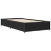 Bettgestell Schwarz 90x190 cm Holzwerkstoff und Metall Produktbild-Vorschau 1