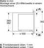 Bosch Einbau-Mikrowelle Schwarz, 60x38cm BFL623MB3 Produktbild-Vorschau 8