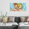 DEQORI Glasbild Echtglas 100x50 cm 'Freche Freundinnen' Produktbild-Vorschau 3