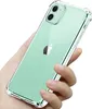 A hand holding a transparent phone case with a green iPhone inside. Podgląd zdjęcia produktu