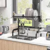 HOMCOM Égouttoir à vaisselle au-dessus de l'évier, séchoir Voir les images du produit 2