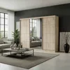 Šatní skříň s posuvnými dveřmi, šířka 250 cm, zrcadlo, 3 Náhled obrázku produktu 3