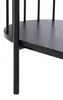 BELIANI Čtyřpolicová knihovna černá MDF 172 x 80 cm oválná Náhled obrázku produktu 6