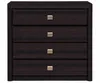 Kommode Schwarz Wenge, Schrank, Schubladen Bücherregal, für Produktbild-Vorschau 5