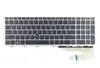 A laptop keyboard with a ribbon cable attached, photographed against a white background. Produktbild-Vorschau