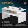 CASARIA Couchtisch mit Stauraum Weiß Produktbild-Vorschau 3