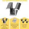10x Photovoltaik ALU Mittelklemme Solarmodul Solarpaneele Produktbild-Vorschau 5