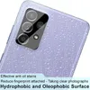 Close-up of a smartphone's rear camera module, covered in water droplets. Produktbild-Vorschau