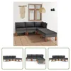 The Living Store 5-tlg. Garten-Lounge-Set mit Kissen Poly Produktbild-Vorschau 1