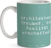 Mr. & Mrs. Panda Kaffeetasse Spruch Architekt Träumer - Produktbild-Vorschau 3