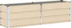vidaXL Fioriera avorio 160 x 40 x 45 cm acciaio Anteprima dell’immagine prodotto 1
