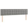 vidaXL Letto a molle con materasso grigio chiaro 180x200 cm Anteprima dell’immagine prodotto 5