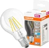 A clear LED light bulb and its packaging are shown. Anteprima dell’immagine prodotto