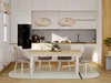 A dining table and chairs set in a modern kitchen/dining area. Produktbild-Vorschau