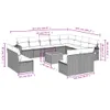 The Living Store 13-tlg. Garten-Sofagarnitur mit Kissen Produktbild-Vorschau 10
