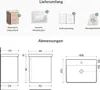 Planetmöbel Unterschrank mit Waschbecken 50 cm Sonoma Eiche Produktbild-Vorschau 4