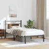 vidaXL Bettgestell ohne Matratze Braun Eiche 90x200 cm Produktbild-Vorschau 4