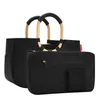 loopshopper Handtasche M mit Innentasche schwarz mit gold - Produktbild-Vorschau 2
