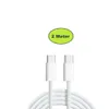 A white USB-C cable with two connectors is shown against a white background. A green oval overlay with the text '2 Meter' is above the cable. Produktbild-Vorschau