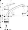 hansgrohe Logis M31 Küchenmischer, Niederdruck, Produktbild-Vorschau 9