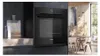 Siemens iQ300, Einbau-Backofen mit Dampfunterstützung, 60 x 60 cm, Deep black inox HR232GEB3 Schrägansicht geschlossen Einbau Anteprima dell’immagine prodotto