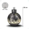 formano Deko-Kugel Frosty grau 30cm mit LED Licht Timer Produktbild-Vorschau 5
