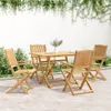 The Living Store Gartenstühle 4 Stk. Klappbar 57,5x54,5x90 Produktbild-Vorschau 4