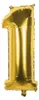 Boland Folienballon Zahl 86 cm, Gold, für Geburtstag und Produktbild-Vorschau 1