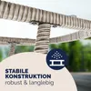 CASARIA® Tavolo Rotondo da Giardino Polyrattan Ø 80 Piano Anteprima dell’immagine prodotto 6