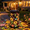 Gartenlaterne für draußen – Sonnenblumen-Solarleuchte , Produktbild-Vorschau 4