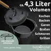 holz4home® 9-teiliges Dutch Oven Set I 4,3L Feuertopf Produktbild-Vorschau 5