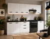 ULWEHOME | Küchenzeile 240 cm Mattweiß, Küchenmöbel-Set Produktbild-Vorschau 4