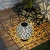 LED Solarleuchte, Kugel, Beton, weiß-grau, schwarz, 20 cm Produktbild-Vorschau 2