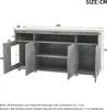 A diagram of a sideboard with dimensions indicated by numbers and lines. Produktbild-Vorschau