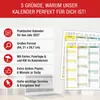 Tafelkalender 2027 Bunt DIN A4 3er Set Halbjahreskalender Produktbild-Vorschau 2