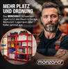 MONZANA® 2X Schwerlastregal 180x90x40cm rot 1750kg 10 Produktbild-Vorschau 7