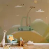Vlies Fototapete - Traveling Giraffe 450x315 cm Für Kinder Produktbild-Vorschau 1