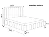 Besilio Möbel - Doppelbett 160x200 Tina II Slim Samtstoff - Produktbild-Vorschau 4