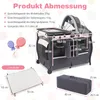 COSTWAY Lit de voyage 4 en 1 avec matelas, lit d'appoint Voir les images du produit 2
