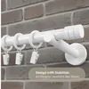 1-läufig Gardinenstange 300 cm Weiß Industrial Stil Produktbild-Vorschau 4
