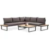 BEAUTYSOFA | MADISON Gartenlounge Ecksofa Dunkelgrau – Produktbild-Vorschau 3