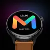 Close-up of a smartwatch with a colorful 'M' logo on the screen. Podgląd zdjęcia produktu