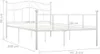 Struttura letto in metallo bianco 140×200 cm Anteprima dell’immagine prodotto 5