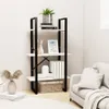 vidaXL Półka do przechowywania biała 60x30x105 cm lite Podgląd zdjęcia produktu 3