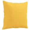 vidaXL Poduszka dekoracyjna 2 szt. Jasnożółta tkanina 40x40 Podgląd zdjęcia produktu 3