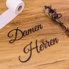Damen & Herren Türschild Set 3D Schriftzug Toilettenschild Produktbild-Vorschau 2