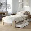 Holzbett 90x200 mit 2 Bettkästen Bett Eiche Braun Weiß Holz Náhled obrázku produktu 19