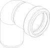 Poloplast POLO-KAL NG, Bogen, DN 40, 87, 1 pz. Anteprima dell’immagine prodotto 3