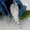 Anhänger 37x12mm Flügel diamantiert rhodiniert Silber 925 Produktbild-Vorschau 2