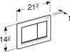 Geberit Omega20 Betätigungsplatte für 2-Mengen-Spülung, Produktbild-Vorschau 3